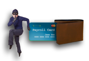 thief stealing card